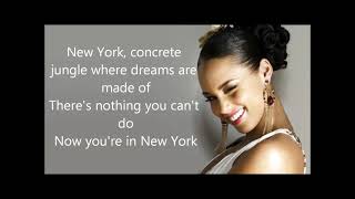 Alicia Keys Empire State Of Mind  oh New York song [upl. by Rafi]