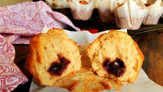 Como hacer Magdalenas rellenas con Mermelada  Muffins  CUKit [upl. by Saunderson]