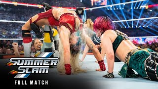 FULL MATCH Asuka vs Bianca Belair vs Charlotte Flair — WWE Women’s Title Match SummerSlam 2023 [upl. by Diba]