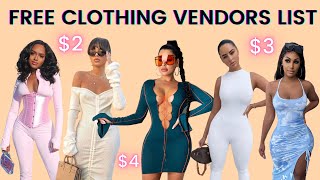 FREE WHOLESALE CLOTHING VENDORS LIST  START YOUR OWN ONLINE BUSINESS [upl. by Phillie817]