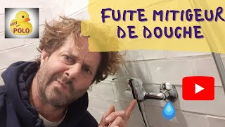 Fuite deau sur mitigeur de douche [upl. by Amlas455]