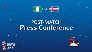 FIFA World Cup™ 2018 Nigeria  Iceland Nigeria v Iceland  PostMatch PC [upl. by Esej]