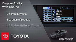 2013 Avalon HowTo Display Audio with Navigation amp Entune  Overview  Toyota [upl. by Rhoades927]