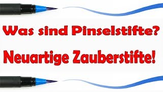 Pinselstifte Anwendung  Brush Pens Übergänge malen  Aquarellstifte Farben mischen [upl. by Aivatnuahs212]