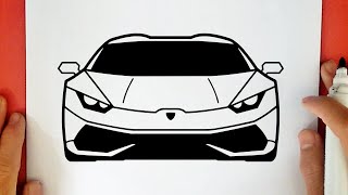 COMMENT DESSINER UNE LAMBORGHINI HURACAN [upl. by Crowley]