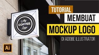 Cara Membuat Mockup Logo Neon Box di Adobe Illustrator [upl. by Yllah65]