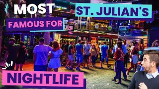 My Experience At St Julians Malta  Nightlife Over Here  Malta Europe [upl. by Lundeen]