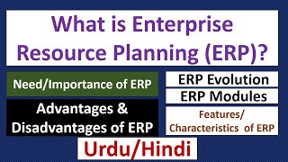 What is Enterprise Resource Planning ERP Evolution of ERPAdvantagesDisadvantagesModules of ERP [upl. by Egoreg]