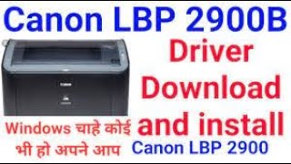 canon lbp 2900 Printer Installation [upl. by Xever]