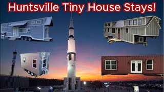 Tiny House AirBnbs Tour in Huntsville Alabama Try it Short term Tiny Home Stays in Huntsville AL [upl. by Gibert]