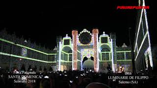 SCORRANO  Accensione Luminarie ditta DE FILIPPO  Salerno SA [upl. by Goss]