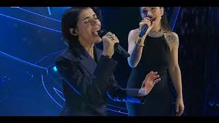 Elisa amp Giorgia  Luce  Di sole e dazzurro  Sanremo 2023  Serata Cover [upl. by Jemimah]