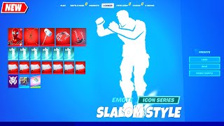 SLALOM STYLE Emote Fortnite HD シ [upl. by Klimesh98]