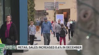 Retail sales up strongly in December as Americans showed continued willingness to spend [upl. by Burkitt]