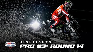 HIGHLIGHTS  Pro Race 3 Round 14 of AMSOIL Championship Snocross 20222023 [upl. by Ytinav]