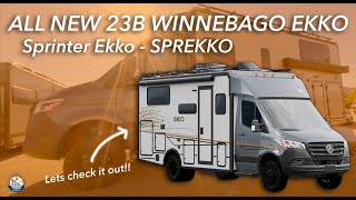 Introducing the NEW Winnebago 23B Mercedes Sprinter Based Ekko Sprekko [upl. by Dettmer575]