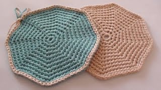 Crochet Octagon Coaster [upl. by Flint833]