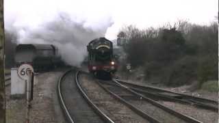 4965 Rood Hall and 4936 Kinlet Hall Storming Through Bristol Parkway 23rd March 2013 [upl. by Eimia]