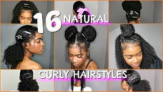 16 BEST BACK TO SCHOOL NATURALCURLY HAIRSTYLES BUNS PROTECTIVE PUFFS RUBBERBAND amp MORE STYLES [upl. by Elbart]