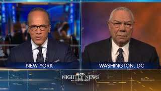 Extended Interview Colin Powell Reflects On His Relationship With George Bush  NBC Nightly News [upl. by Aminta422]