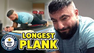 Longest Plank EVER  Guinness World Records [upl. by Ennovad]