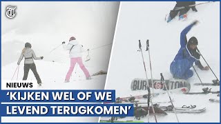 Rode piste af na aprèsski ‘Ik ben nog dronken’ [upl. by Nagad]