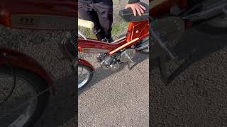 Most powerful Mobylette motorcycle Glardoni 2 stroke motor bicycle [upl. by Aryamo]