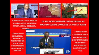 EYINDI ALEXIS GISARO RECADRE PKAGAME RDC INCURSION AU RWANDA COMME LUKRAINE EN RUSSIE NECESSAIRE [upl. by Sussi990]