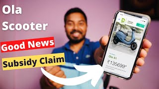 Ola Electric Scooter Claim State Subsidy  Delhi Ev Subsidy OlaElectric [upl. by Yolanthe]