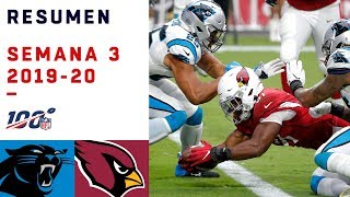 ¿CAM QUIÉN ALLEN JUGÓ COMO JEFE Y LIDERÓ LA PALIZA SOBRE ARIZON  HIGHLIGHTS PANTHERS VS CARDINALS [upl. by Romelle]