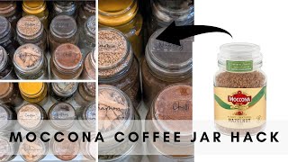 BudgetFriendly DIY Upcycling Moccona Jars into Chic amp Useful Spice Organizers [upl. by Deehan]