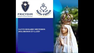 MISTERIOS DOLOROSOS EN LATIN CON EL PAPA BENEDICTO XVI [upl. by Nnylyahs806]