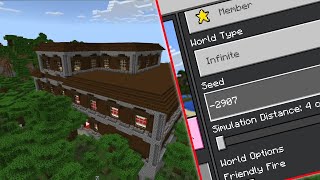 Minecraft Woodland Mansion Seed [upl. by Nali]