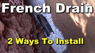 Which is Better French Drain Gravel or Styrofoam EZ Flow Yard Drain [upl. by Conny]