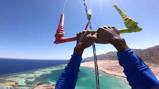 Kite surfer flies away 150m high [upl. by Etnom993]