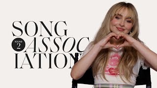 Sabrina Carpenter Sings because i liked a boy amp Frank Ocean in ROUND 2 of Song Association  ELLE [upl. by Dicks40]