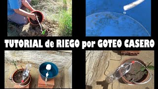 Tutorial de Riego por GOTEO CASERO  creación pruebas aplicación y resultados [upl. by Whelan]