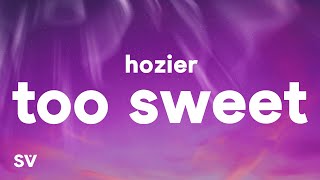 Hozier  Too Sweet Lyrics [upl. by Neelrihs]