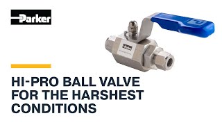 Parkers HiPro Ball Valve for Performance and Reliability [upl. by Hagai]