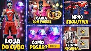 AMANHÃ EVENTO PASSES ANTIGOS EM CAIXA DUNK MASTER COMO PEGAR O CUBO MP40  NOVIDADES FREE FIRE [upl. by Seroka]