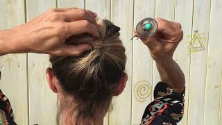 Tuto chignon facile et rapide cheveux milong et fins [upl. by Colvert470]