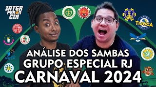 🚨 Análise dos Sambas Enredos do Grupo Especial do Rio de Janeiro para o Carnaval 2024 [upl. by Idelson]