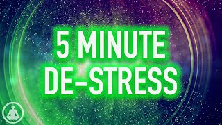 5 Minute DeStress Meditation  More Mindfulness Less Anxiety [upl. by Alaekim]