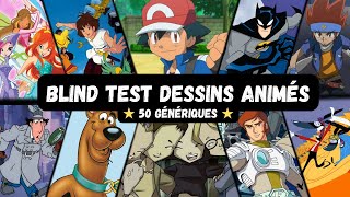 BLIND TEST DESSINS ANIMÉS  50 GÉNÉRIQUES TOUTES GÉNÉRATIONS [upl. by Asikal630]