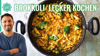 Brokkoli Kichererbsen Curry  So schmeckts wirklich gut [upl. by Alfy]