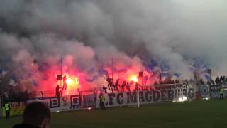 Pyro bei SV Babelsberg 03 gegen 1 FC Magdeburg [upl. by Ursula]