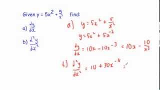 Second Order Derivatives [upl. by Froma]