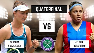 WTA LIVE JELENA OSTAPENKO VS BARBORA KREJCIKOVA WTA WIMBLEDON OPEN 2024 TENNIS PREVIEW STREAM [upl. by Ynaitirb710]