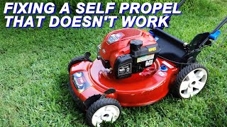 Fixing The Self Propel On A Toro Mower [upl. by Thisbee]