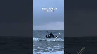 Extreme Kayak Surf Launch kayakfishing kayak kayaking fyp foryou viralvideo viralshort fy [upl. by Niko]